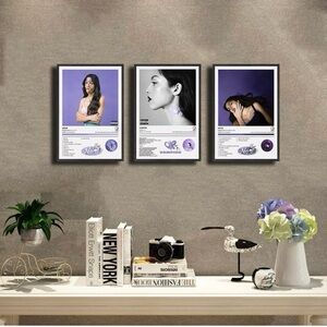 Olivia Poster Set of 3 canvas Posters, Rodrigo Album Aesthetics 8x12IN